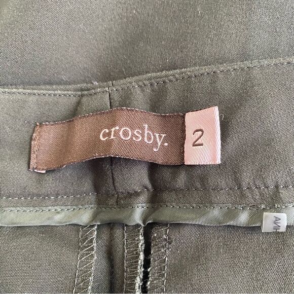 Crosby Skinny Beck Olive Pants Size 2 - Picture 4 of 8